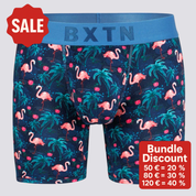 Bambus Unterwäsche LANG, Tropical Flamingo