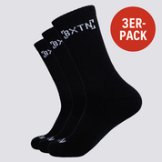 Sportsocken - Bio-Baumwolle, schwarz