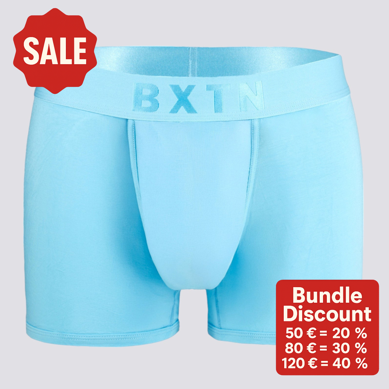 Bambus Unterwäsche, hellblau