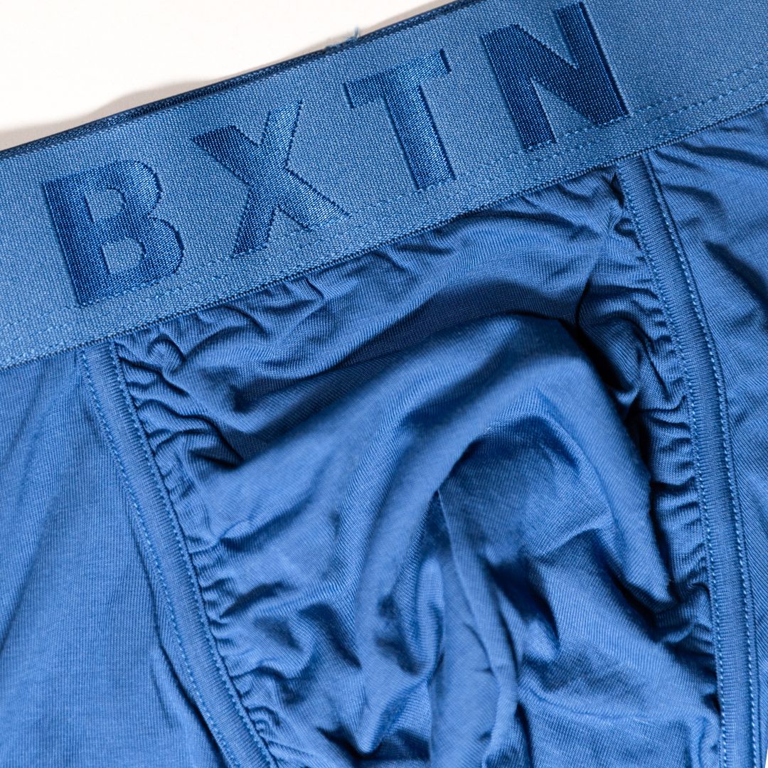 Bambus Unterwäsche LANG, blau