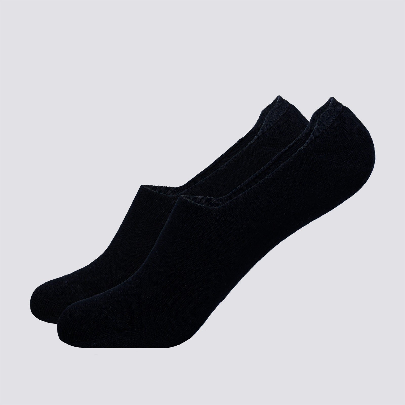 Bambus No Show Socken, schwarz